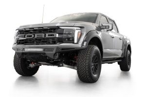 Ford F150 Raptor Bumper - Front - Addictive Desert Designs - Rock Fighter - Hammer Black - `21-`25 Ford F150 Raptor Bumper - Front - Addictive Desert Designs - Rock Fighter - Hammer Black - `21-`25